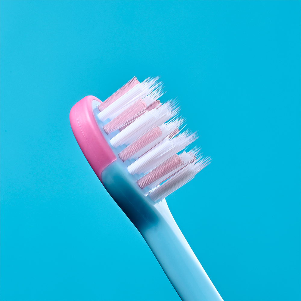 Brush Baby - Щетка зубная детская (3 - 6 лет) FlossBrush (фламинго), 2 шт/ упак.