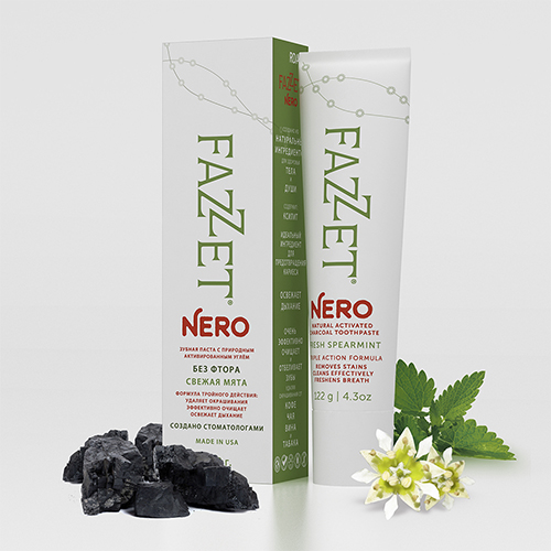 Зубная паста «NERO» торговой марки FAZZET, 122 гр