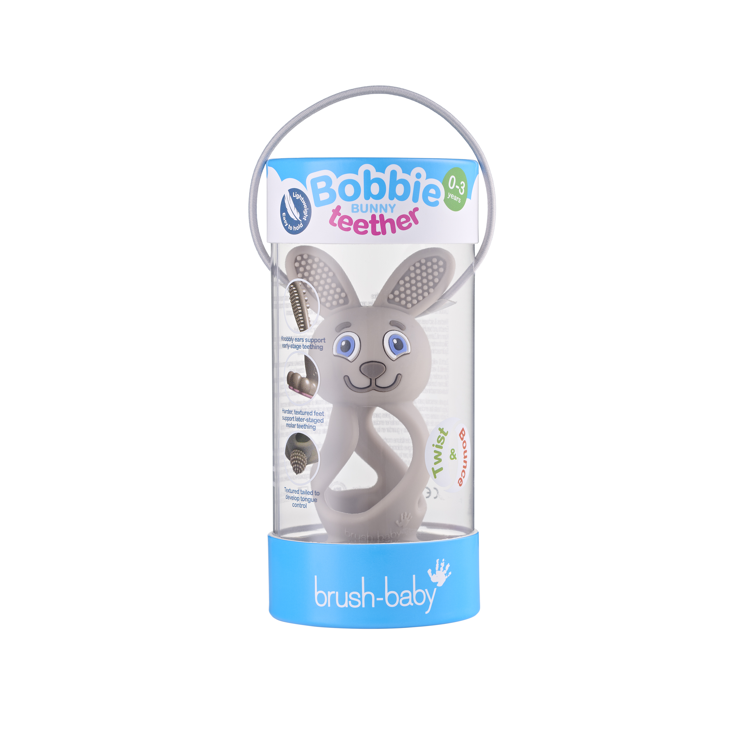 Brush Baby- Прорезыватели для ухода за полостью рта для детей до 3-х лет ( цвет Капучино)