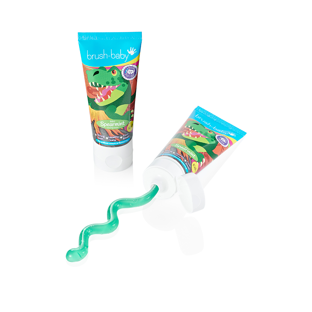 НАБОР: Brush Baby - Паста зубная детская (3-6 года) 50 мл (мультифрукт) Tutti Frutti Toothpaste +Паста зубная детская ( от 3 лет) 50 мл (мята)