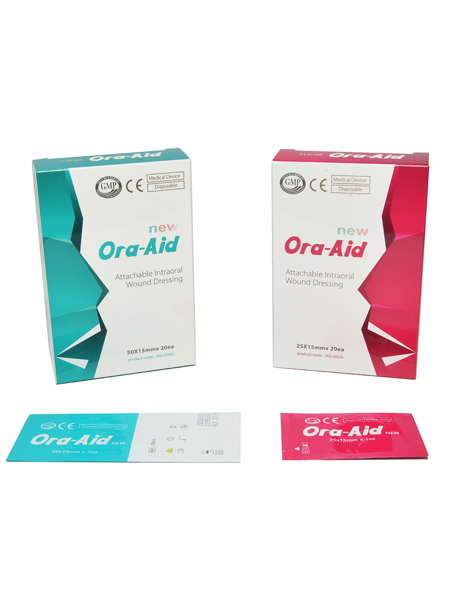 Заживляющий пластырь для слизистой рта ORA-AID (25*15 мм), 20 шт/ упак.