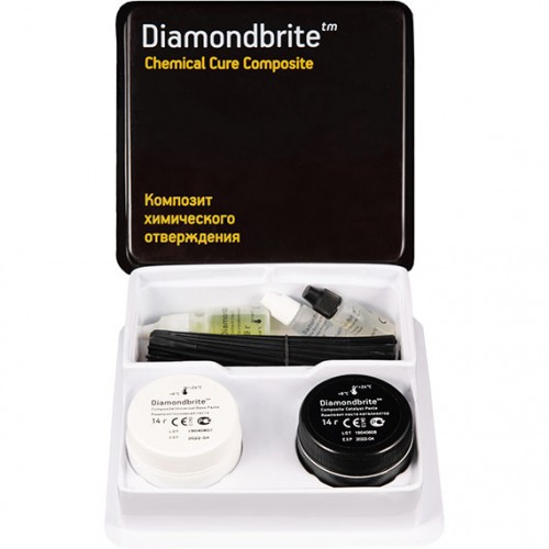 Diamondbrite Composite Chemically Activated System Hybrid материал гибридный композитный пломбировочный химического отверждения для восстановления передних и боковых зубов