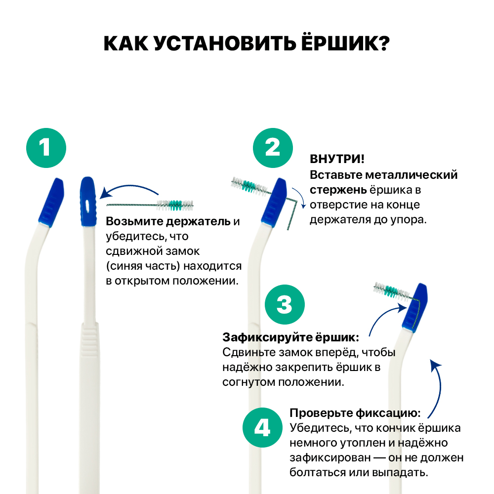 Держатель для межзубных ершиков ТМ Staino 36шт. в упак.