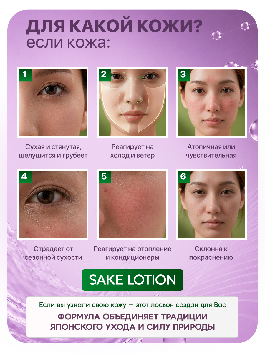 Homare Sake Lotion — косметический лосьон для кожи, ТМ ZETTOC. Для лица, 200 мл
