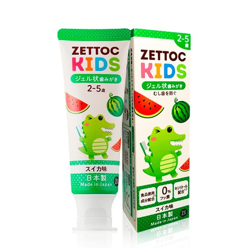 Средства гигиены полости рта для детей: зубная паста без фтора т.м. ZETTOC KIDS 2- 5 лет, вкус арбуза, 70 гр.