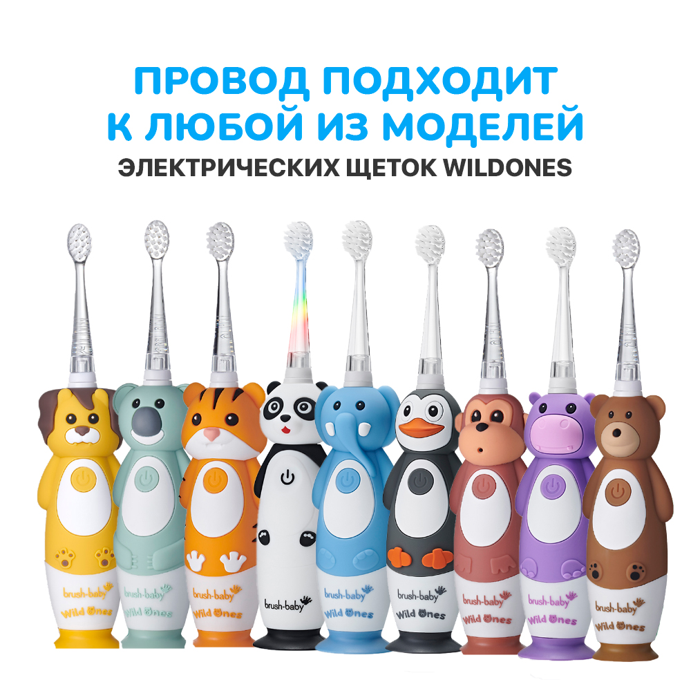 Зарядный USB кабель, для электрических щеток WildOnes т.м. brush-baby