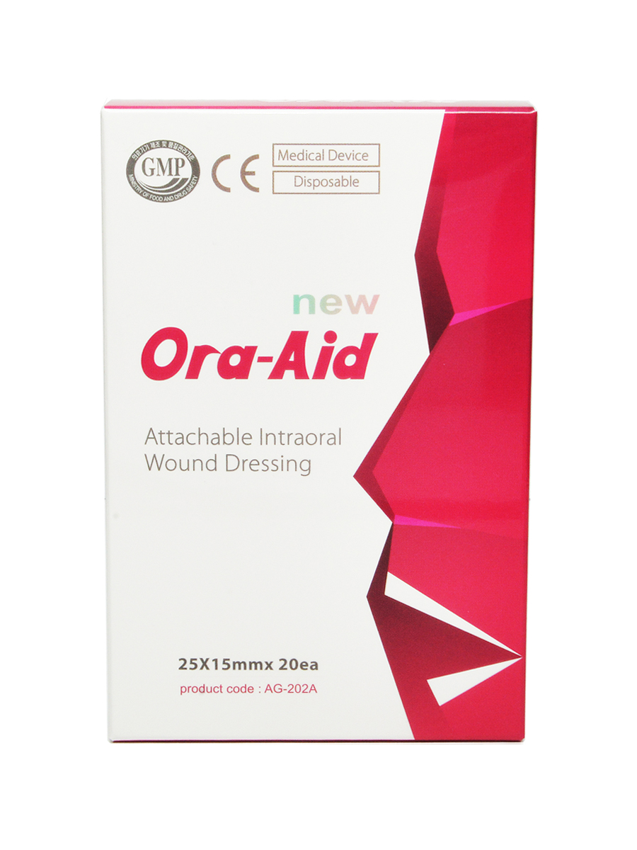 Заживляющий пластырь для слизистой рта ORA-AID (25*15 мм), 20 шт/ упак.