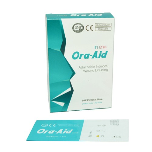 Заживляющий пластырь для слизистой рта ORA-AID (50*15 мм), 20 шт/ упак.