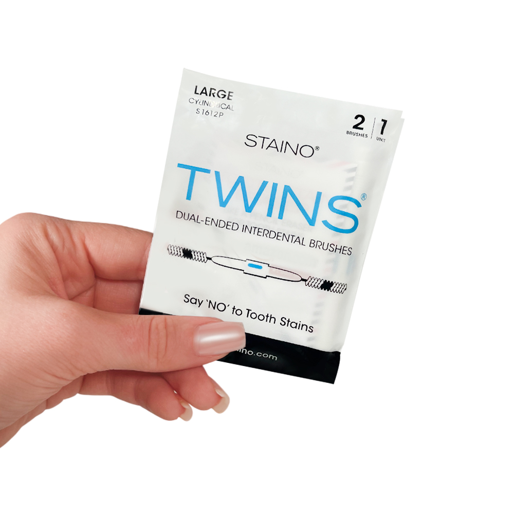 Ершики межзубные двусторонние TWINS размер LARGE CYLINDRICAL ТМ Staino цилиндрические , 0,6 мм,  36шт. в упак.