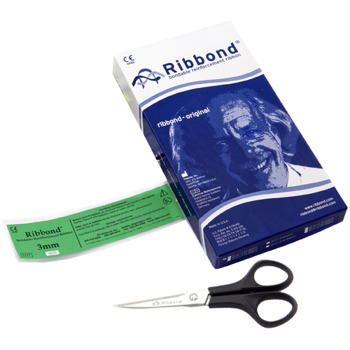 MKIT3 Ribbond 3mm - Материал стоматологический д/шинирования c ножницами (1шт х 22см)