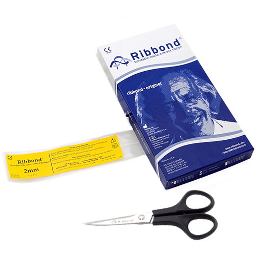 MKIT2  Ribbond 2mm - Материал стоматологический д/шинирования c ножницами (1шт х 22см)