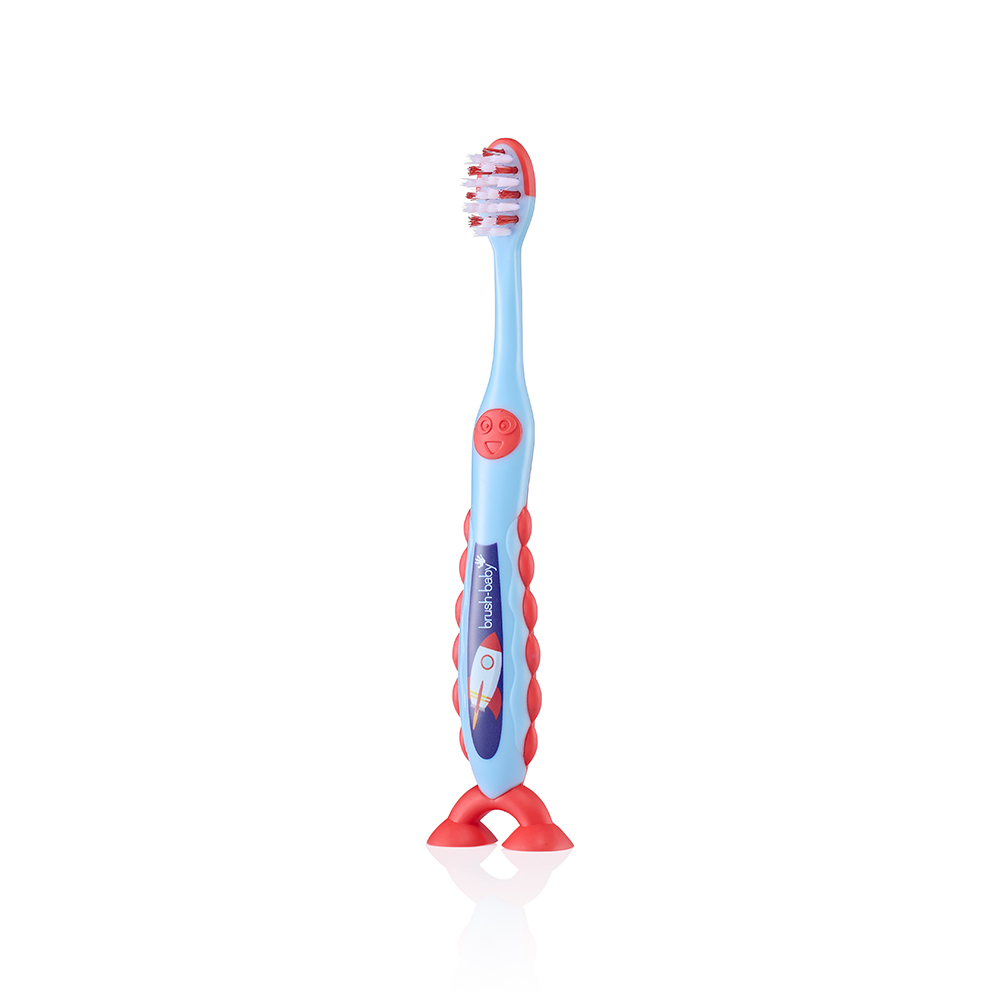 Brush Baby - Щетка зубная детская (3 - 6 лет) FlossBrush (ракета), 2 шт/ упак.