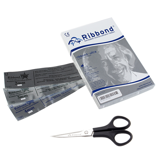 ASTU Ribbond 2,3,4mm - Ассорти с ножн. (3шт х 22см) Ультра т.н. 0,12мм