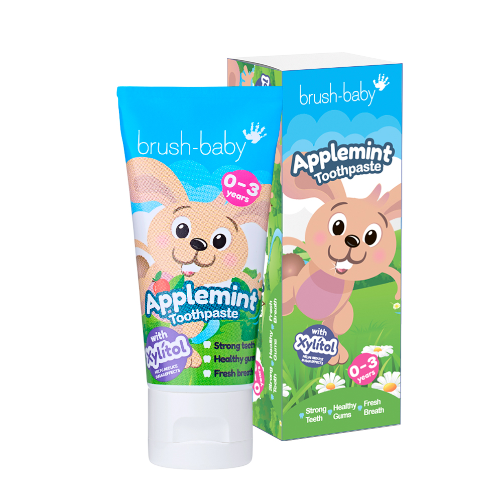 Brush Baby Toothpaste Applemint паста зубная детская, 0-3 года, 50 мл, яблоко/мята