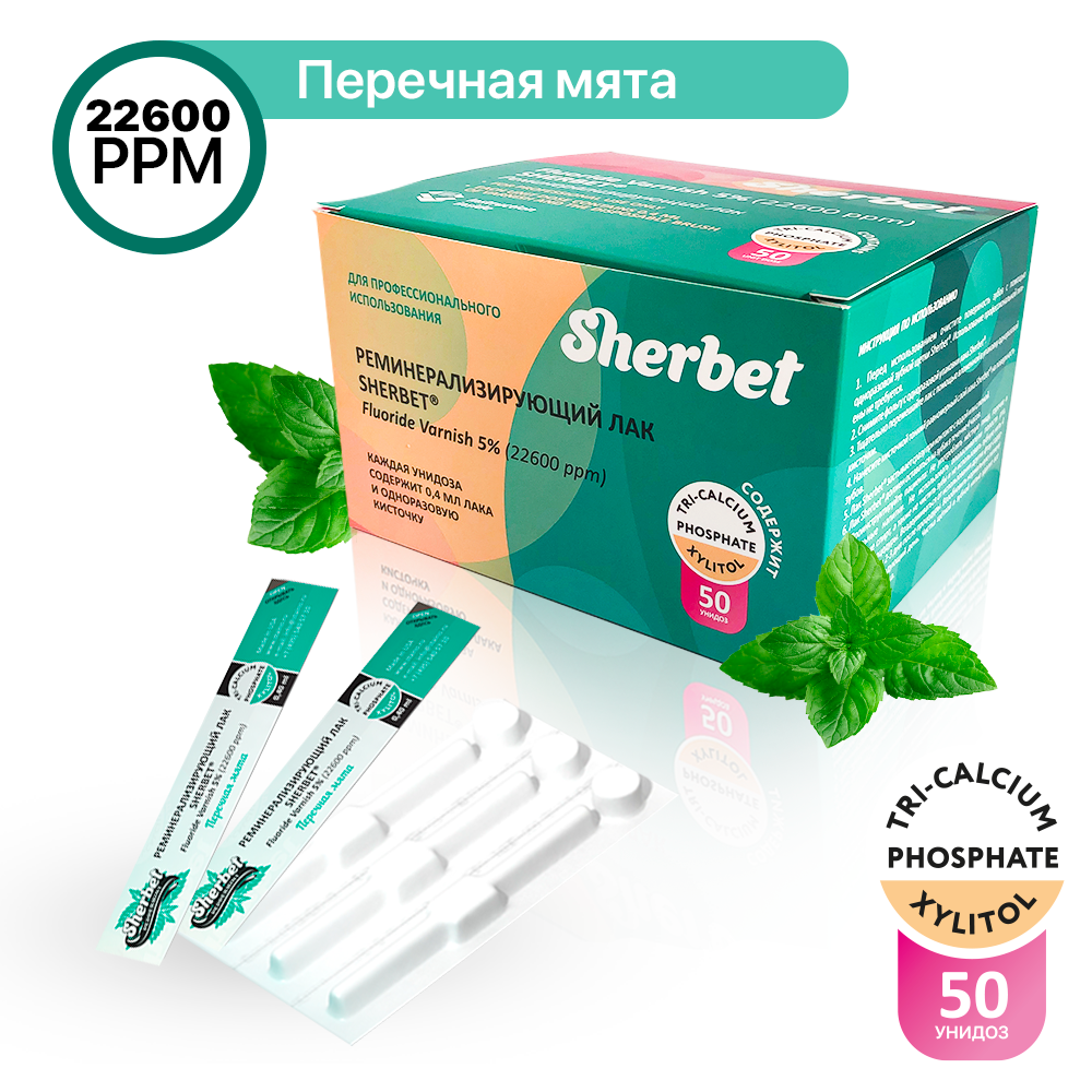 Реминерализующий лак Sherbet Fluoride Varnish 5_, вкус Перечная мята_2.png Реминерализующий лак Sherbet Fluoride Varnish 5_, вкус Перечная мята_2.png